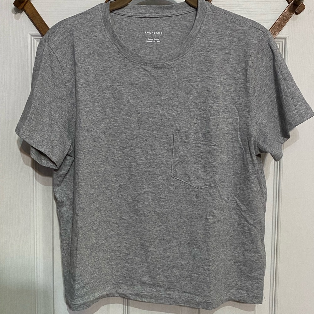 Everlane Small Gray Shortsleeved Pocket Tee